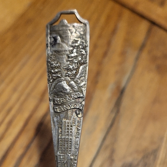 Sterling Silver Grand Canyon Spoon with Decorative Handle - Picture 2 of 6